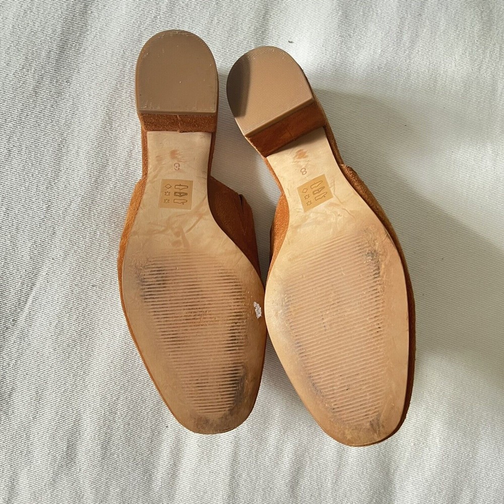 Madewell The Ruby Clog Suede Camel Brown - image 7